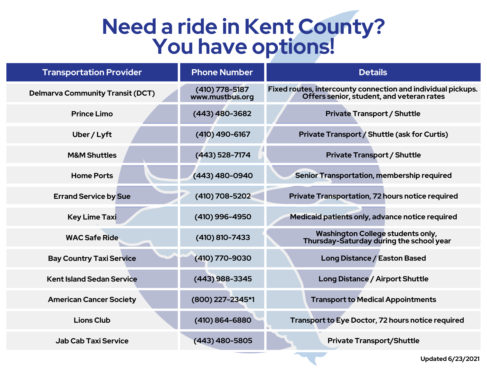 Kent County Transportation Services