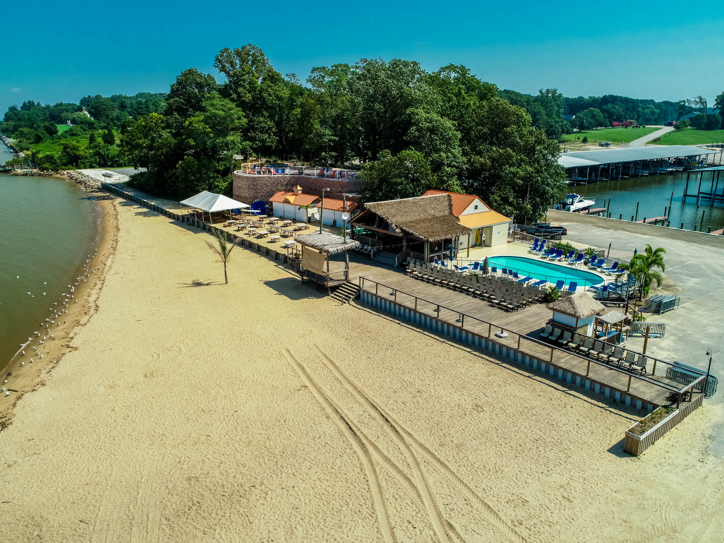 The Shanty Beach Bar beach deck