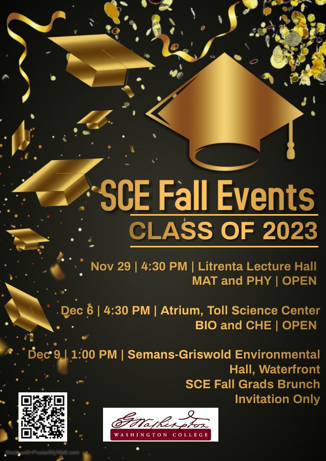SCE Fall Events Class of 2023: BIO and CHE