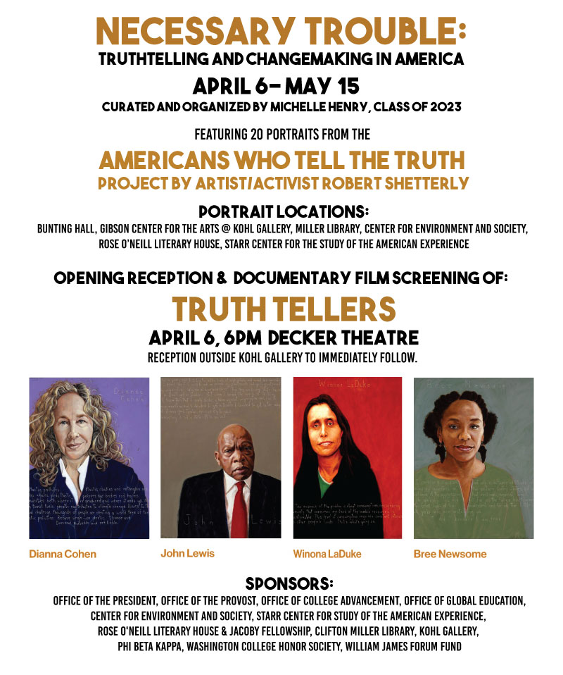 "Truth Tellers" Film Screening and Opening Reception for Necessary Trouble