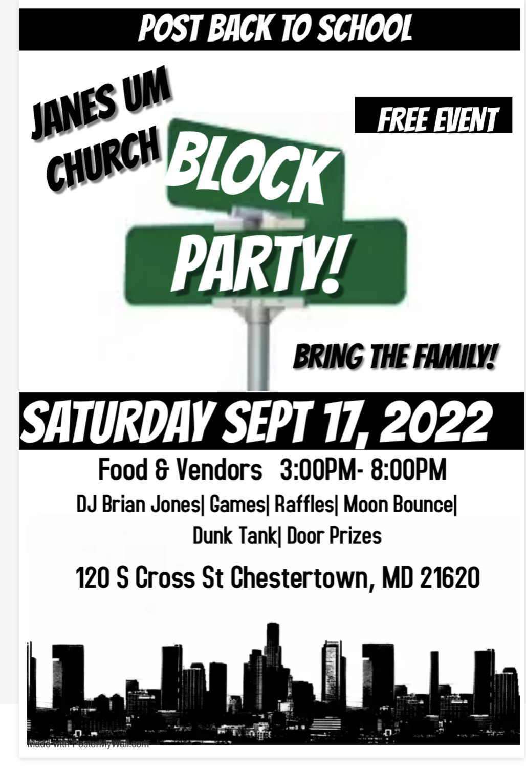 Post Back to School Block party